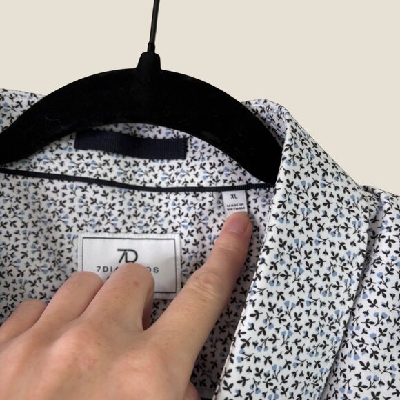 7 Diamonds Madrid 4-Way Stretch Performance Wrinkle Resistant Golf Shirt Size XL - Picture 3 of 11